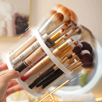Makeup Brush Holder Organizer Desktop Cosmetics Storage Rack  Makeup organization and Skincare Storage for Vanity, Desktop