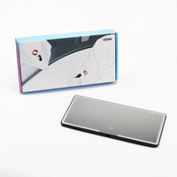 Car Interior Mirror Sun Visor Cosmetic Mirror HD Adjustable with LED Light Rechargeable Touch Screen Rearview Mirror