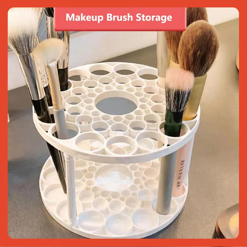 Makeup Brush Holder Organizer Desktop Cosmetics Storage Rack  Makeup organization and Skincare Storage for Vanity, Desktop