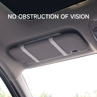 Car Interior Mirror Sun Visor Cosmetic Mirror HD Adjustable with LED Light Rechargeable Touch Screen Rearview Mirror