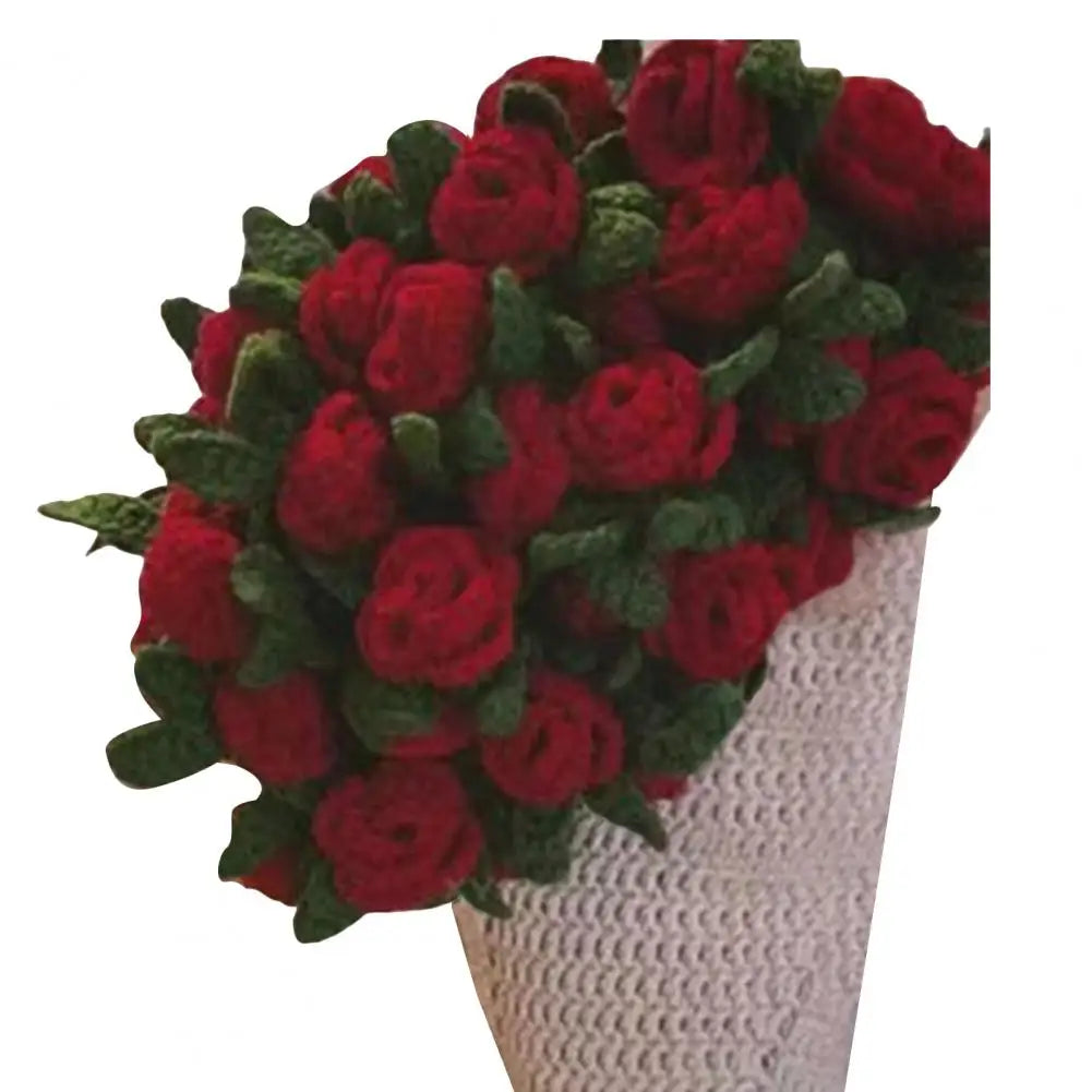 Flower Blanket Crocheting Kit Rose Bouquet Blanket DIY Kit Crochet Bouquet Throw Blanket Craft Set For Mother's Day Gift Home