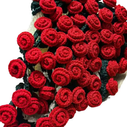 Flower Blanket Crocheting Kit Rose Bouquet Blanket DIY Kit Crochet Bouquet Throw Blanket Craft Set For Mother's Day Gift Home