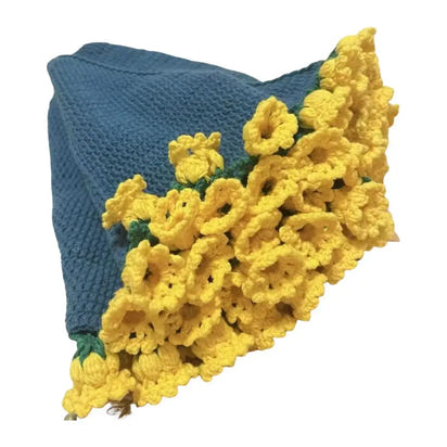 Flower Blanket Crocheting Kit Rose Bouquet Blanket DIY Kit Crochet Bouquet Throw Blanket Craft Set For Mother's Day Gift Home